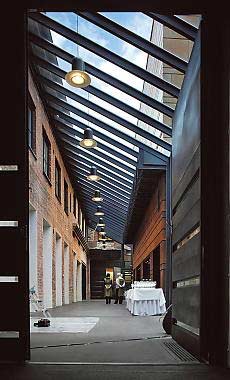 Korundi main entrance - photo©Helsingin Sanomat - on the left and in the center is the old bus depot, right-Korundi Hall